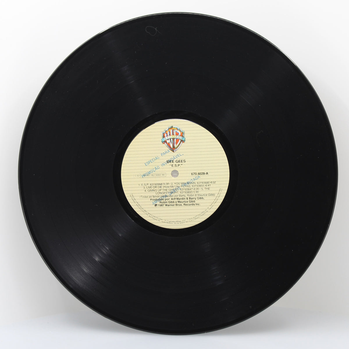 Bee Gees - E.S.P., Vinyl 33Rpm, LP, Album, Promo, Brazil 1987