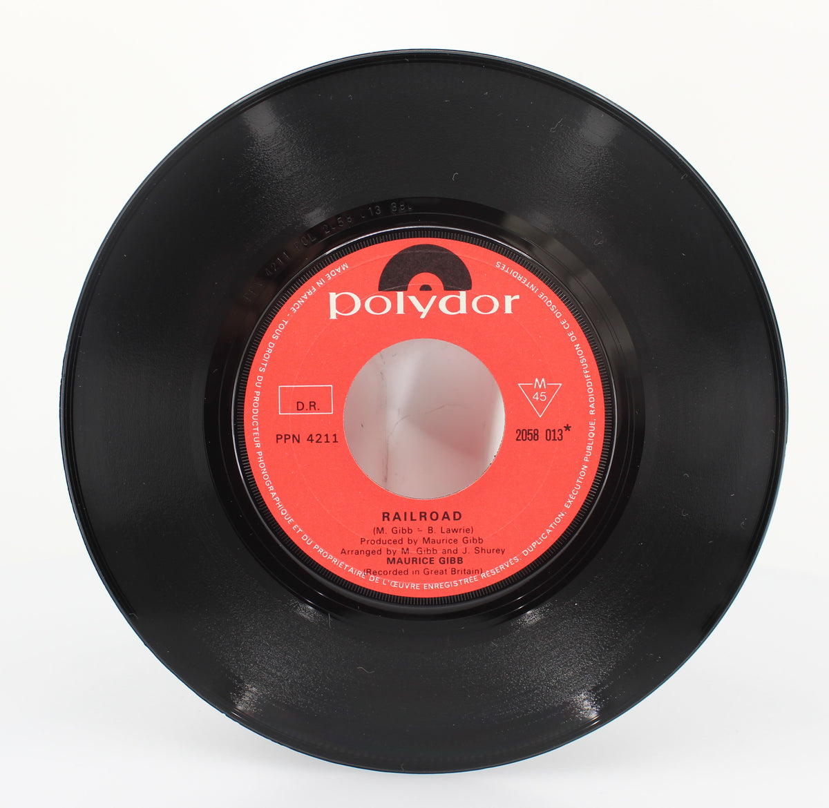 Maurice Gibb, Railroad, Vinyl 45 rpm, France 1970 (s 1080)