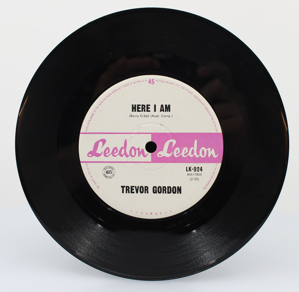 Trevor Gordon, Leedon, Vinyl Single (45 repm), Australia 1965 (s 1090)