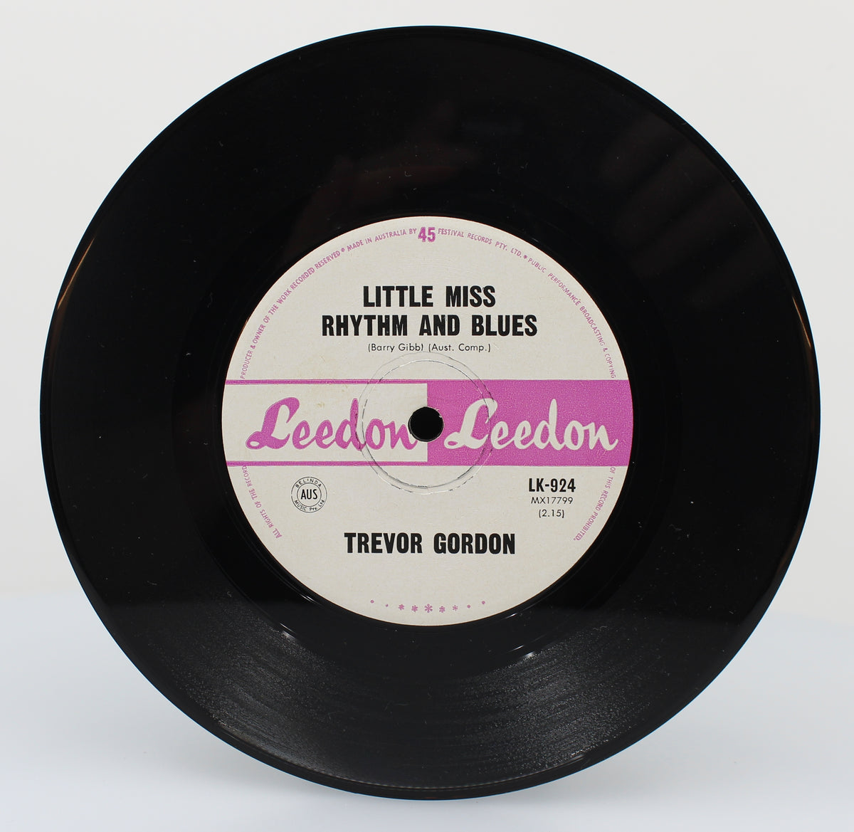 Trevor Gordon, Leedon, Vinyl Single (45 repm), Australia 1965 (s 1090)