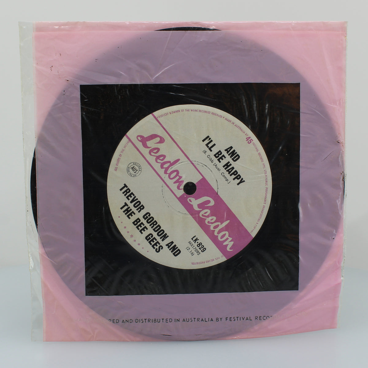 Trevor Gordon And The Bee Gees, Leedon, House Without Windows, Vinyl Single (45rpm), Australia (s 1093)