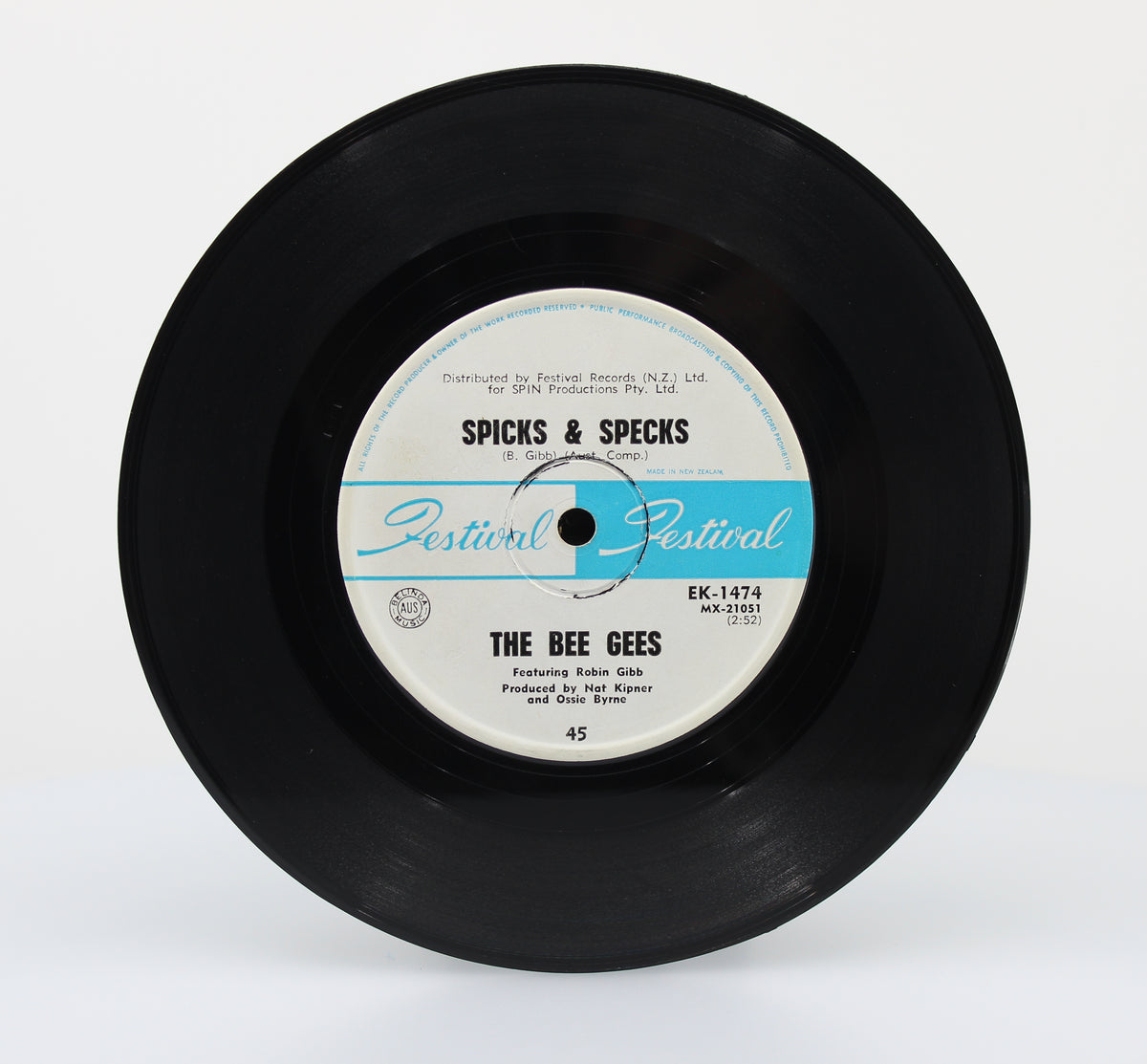 Bee Gees, Spicks And Specks, Vinyl single (45 rpm), New Zealand 1966