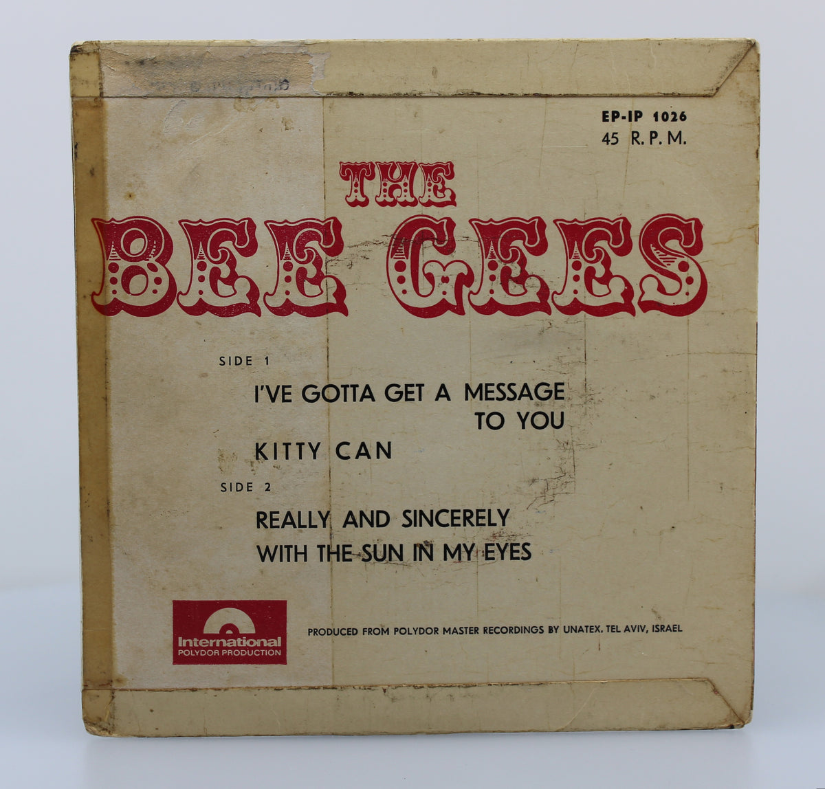 Bee Gees, Vinyl Single (45rpm), Israel