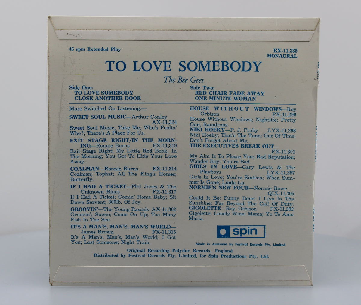 Bee Gees, Vinyl EP 7&quot; (45rpm), New Zealand 1967