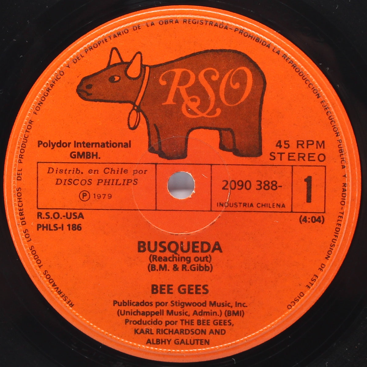 Bee Gees, Busqueda, Vinyl 7&quot; (45rpm), Chile 1979 (s 1178)