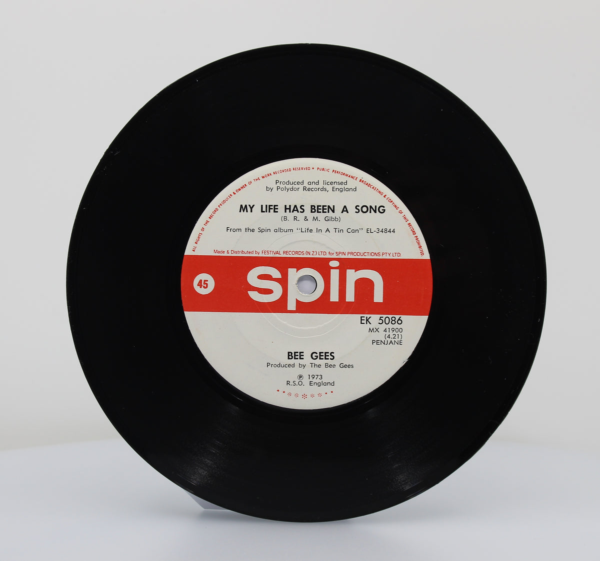 Bee Gees, Saw A New Morning, Vinyl 7&quot; (45rpm), New Zealand 1973
