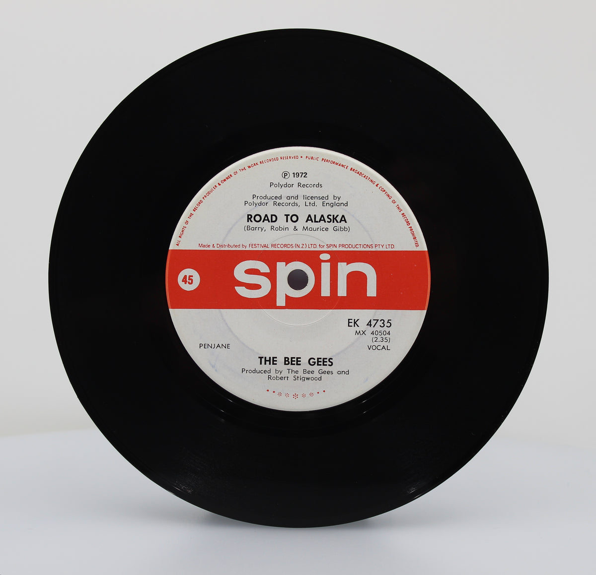 Bee Gees, Run To Me, Vinyl 7&quot; (45rpm), New Zealand 1972