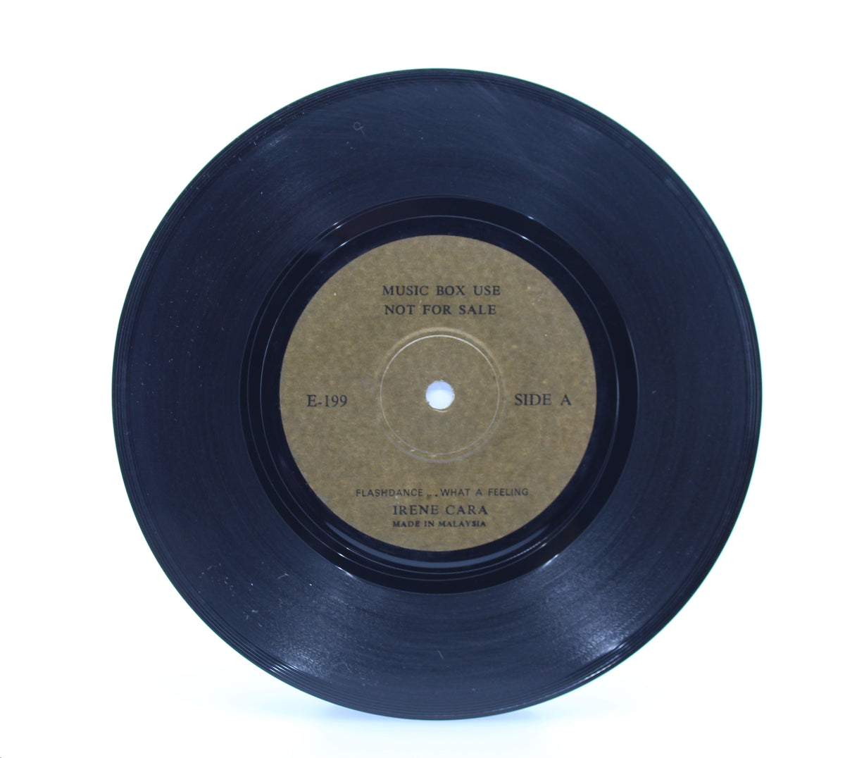 Bee Gees and Irene Cara, Music Box Use &quot;Not for sale&quot;, Vinyl 7&quot; single (45rpm), Malaysia