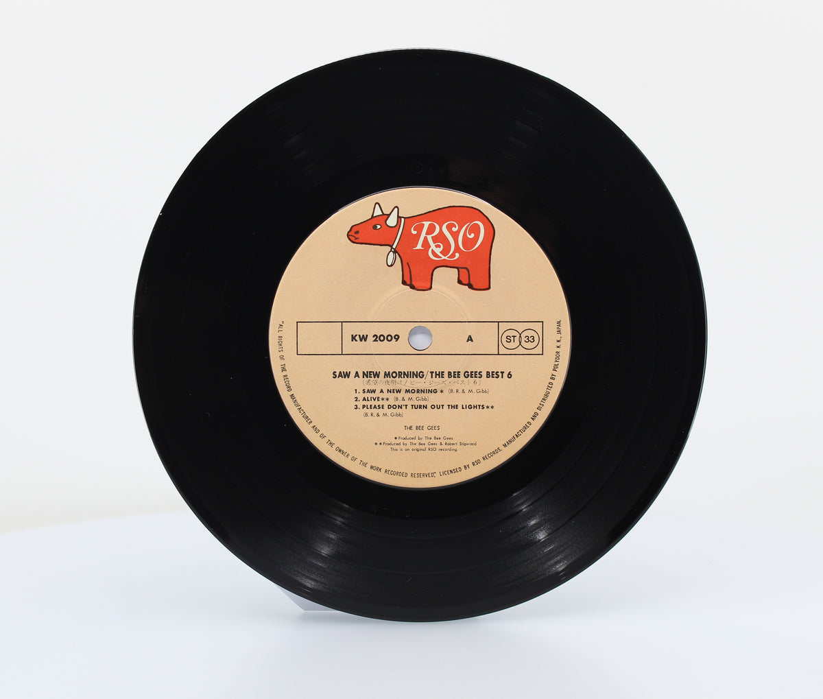 Bee Gees, Saw A New Morning, Vinyl 7&quot; (33⅓rpm), Japan 1973 (s 1210)