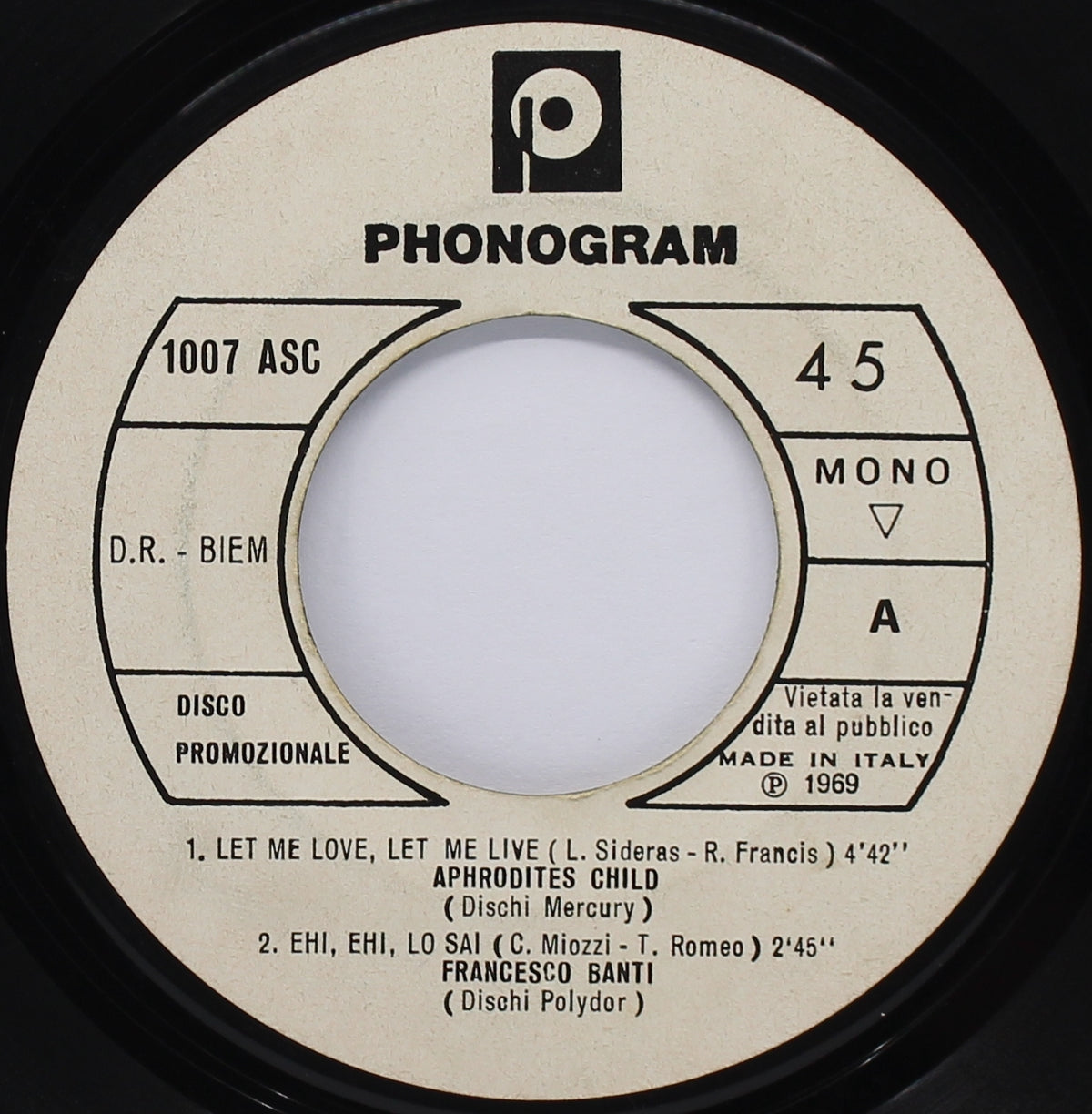 Bee Gee/Various, Don&#39;t Forget To Remember, Vinyl 7&quot; (45rpm) Compilation Promo, Italy 1969 ,  (s 1218)