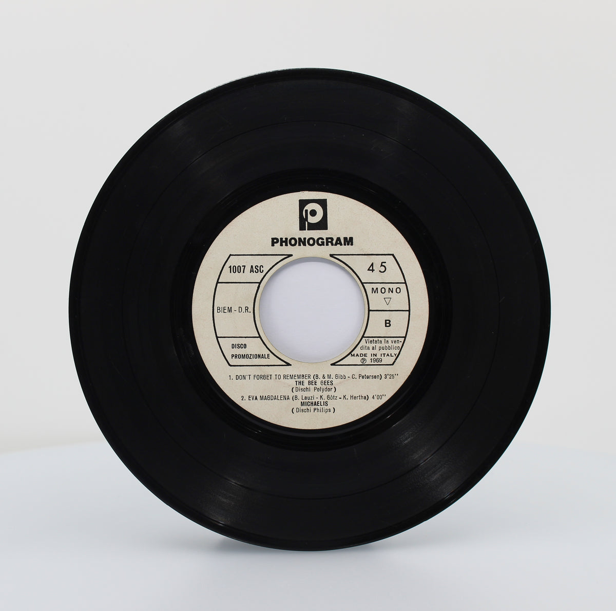 Bee Gee/Various, Don&#39;t Forget To Remember, Vinyl 7&quot; (45rpm) Compilation Promo, Italy 1969 ,  (s 1218)