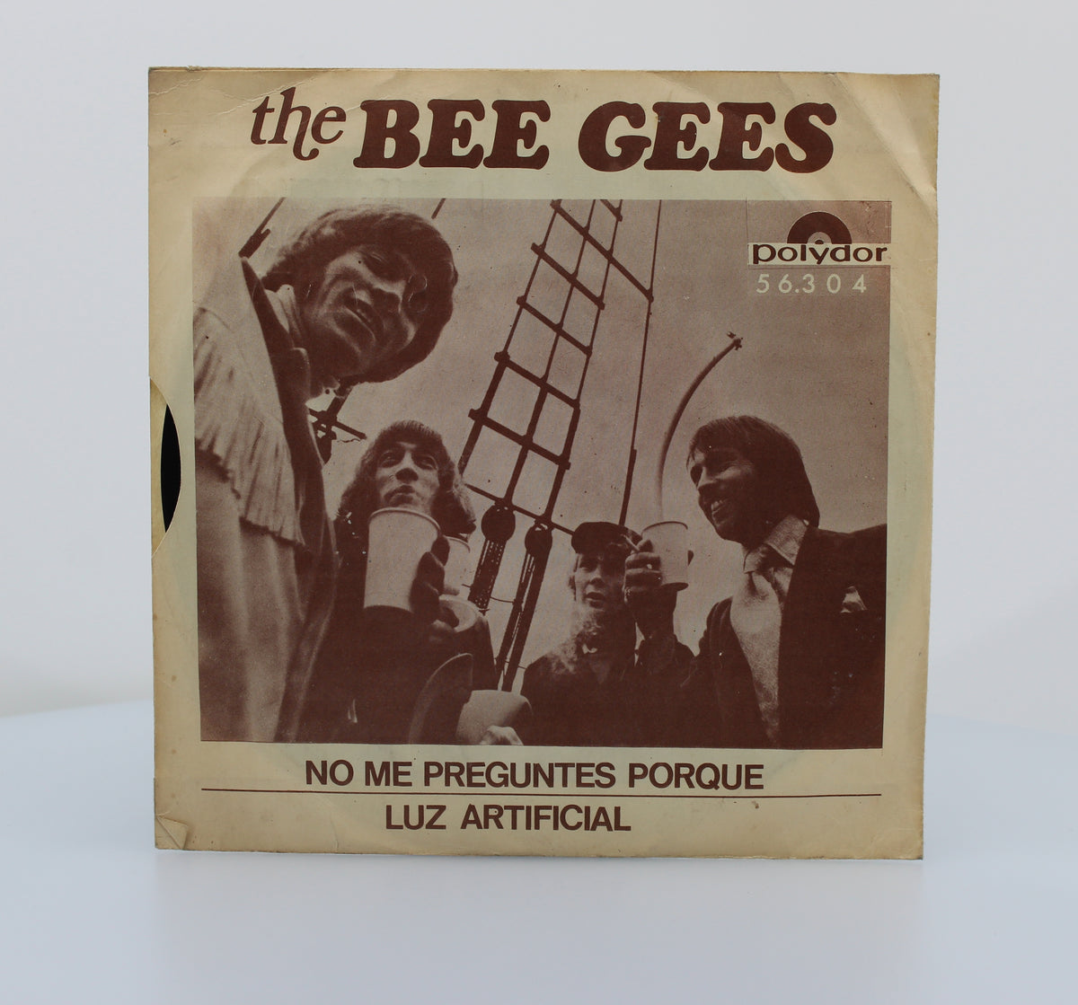 Bee Gees, No Me Preguntes Porque, Vinyl 7&quot; (45rpm) with Promo stamp, Chile (s 1220)