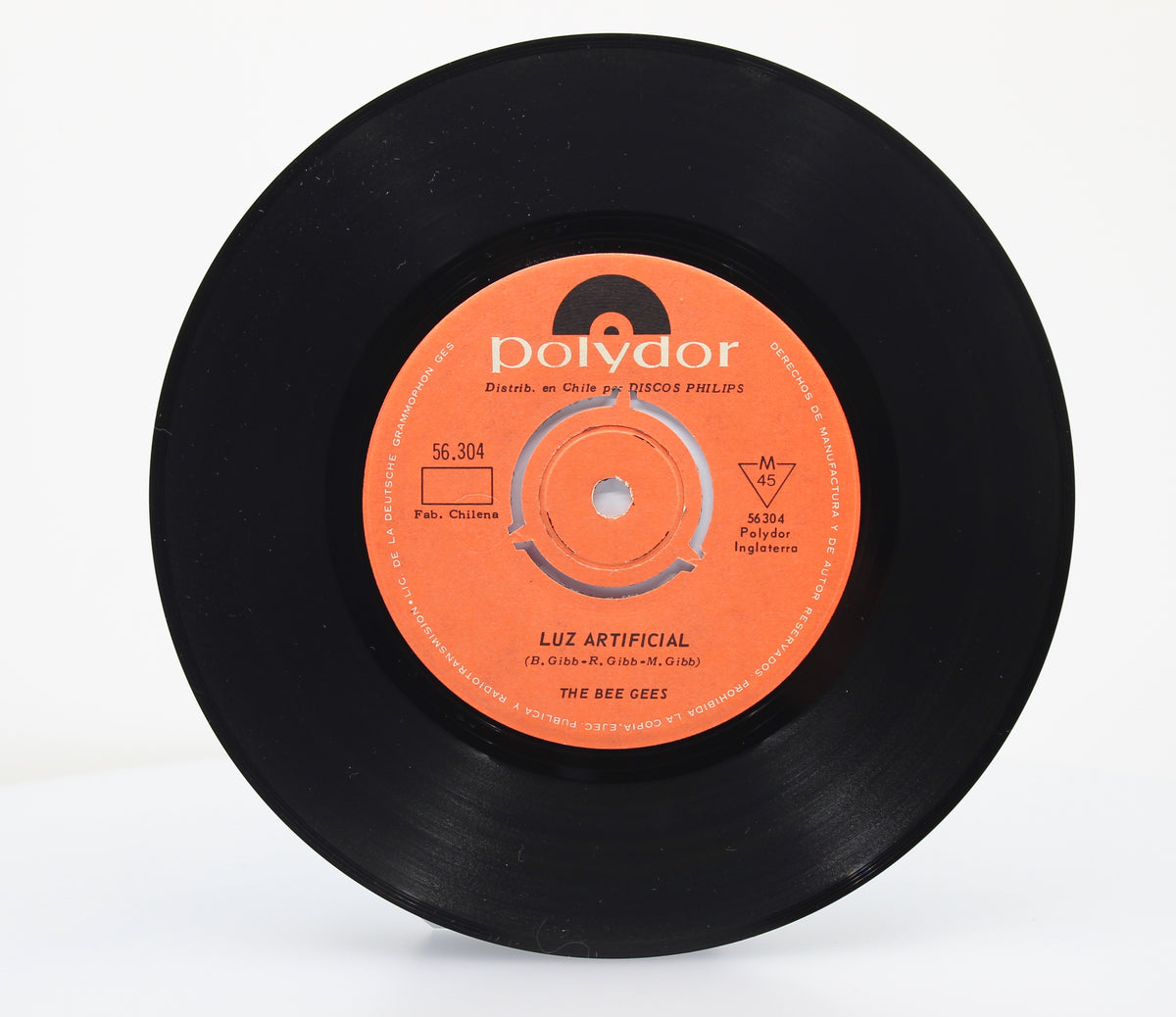 Bee Gees, No Me Preguntes Porque, Vinyl 7&quot; (45rpm) with Promo stamp, Chile (s 1220)