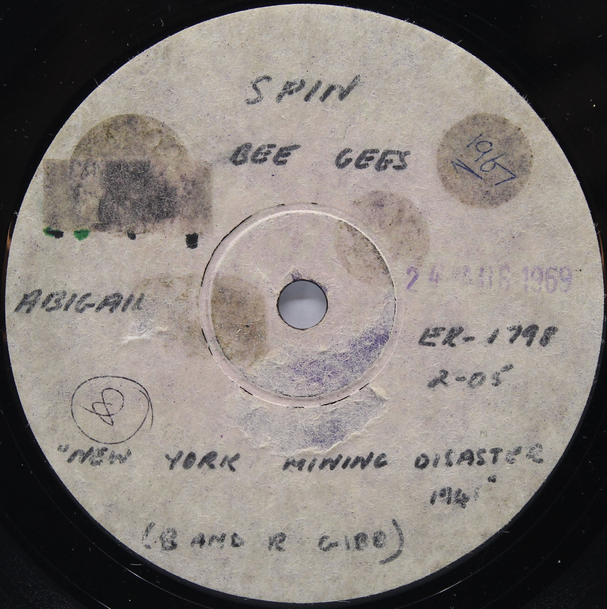 Bee Gees - New York Mining Disaster, Vinyl Test Pressing 7&quot; Mono, Australia 1967