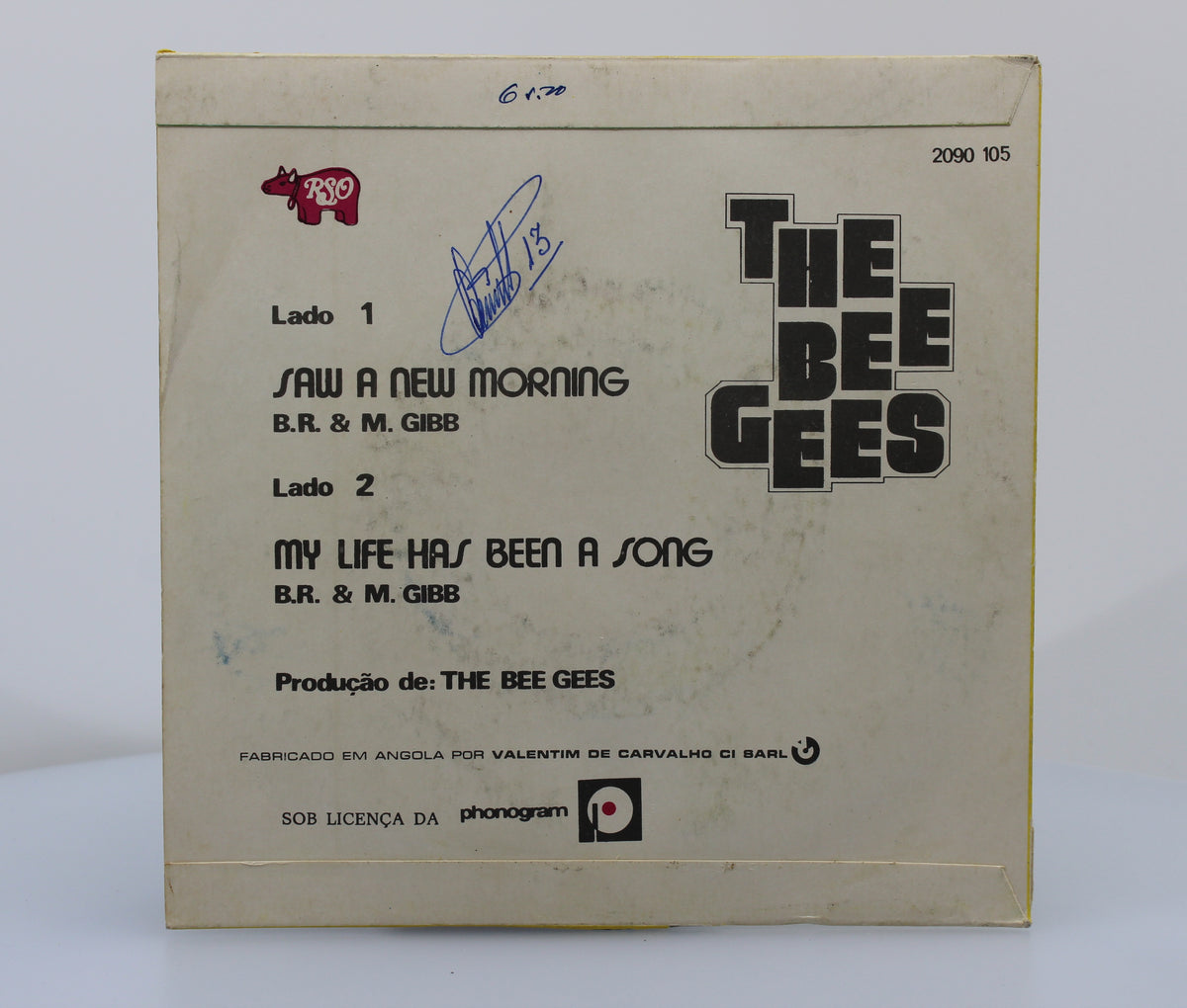 Bee Gees – Saw A New Morning / My Life Has Been A Song, Vinyl, 7&quot;, 45 RPM, Single, Portugal 1973