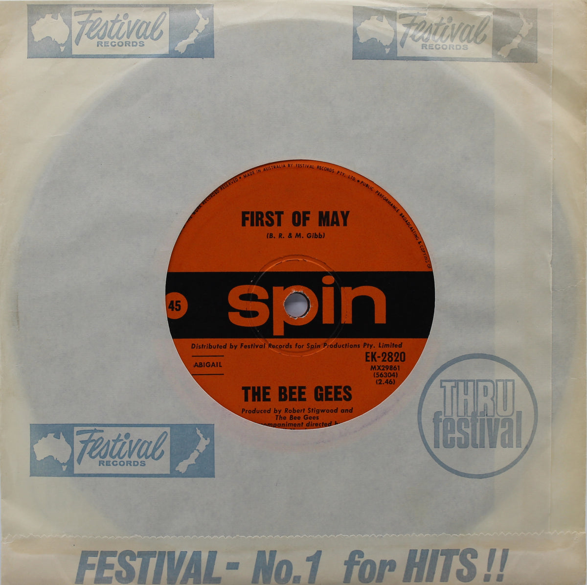 Bee Gees - First Of May, Vinyl, 7&quot;, Single, Mono, Australia 1969