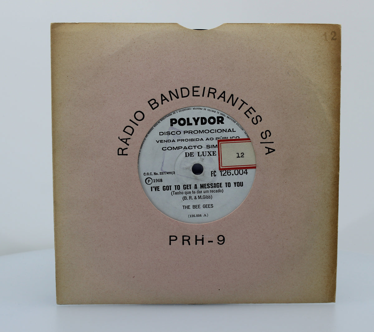 Bee Gees - I&#39;ve Got To Get A Message To You, Vinyl, 7&quot;, Promo, 33 ⅓ RPM, Brazil 1968