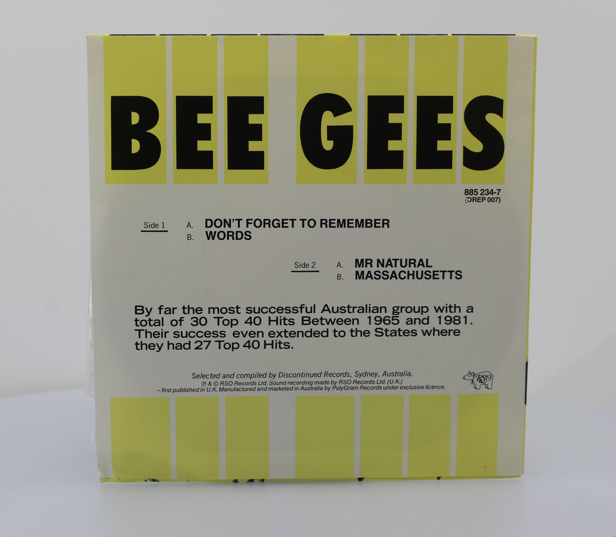 Bee Gees - Don&#39;t Forget To Remember, Vinyl, 7&quot;, 45 RPM, EP, Australia 1987