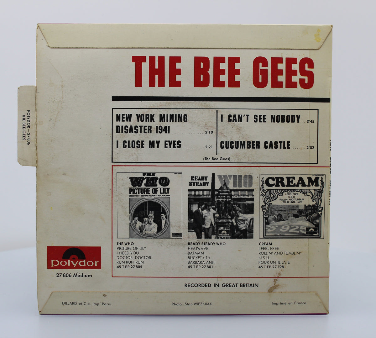 The Bee Gees ‎– New-York Mining Disaster 1941, Vinyl, 7&quot;, 45 RPM, EP, France 1967