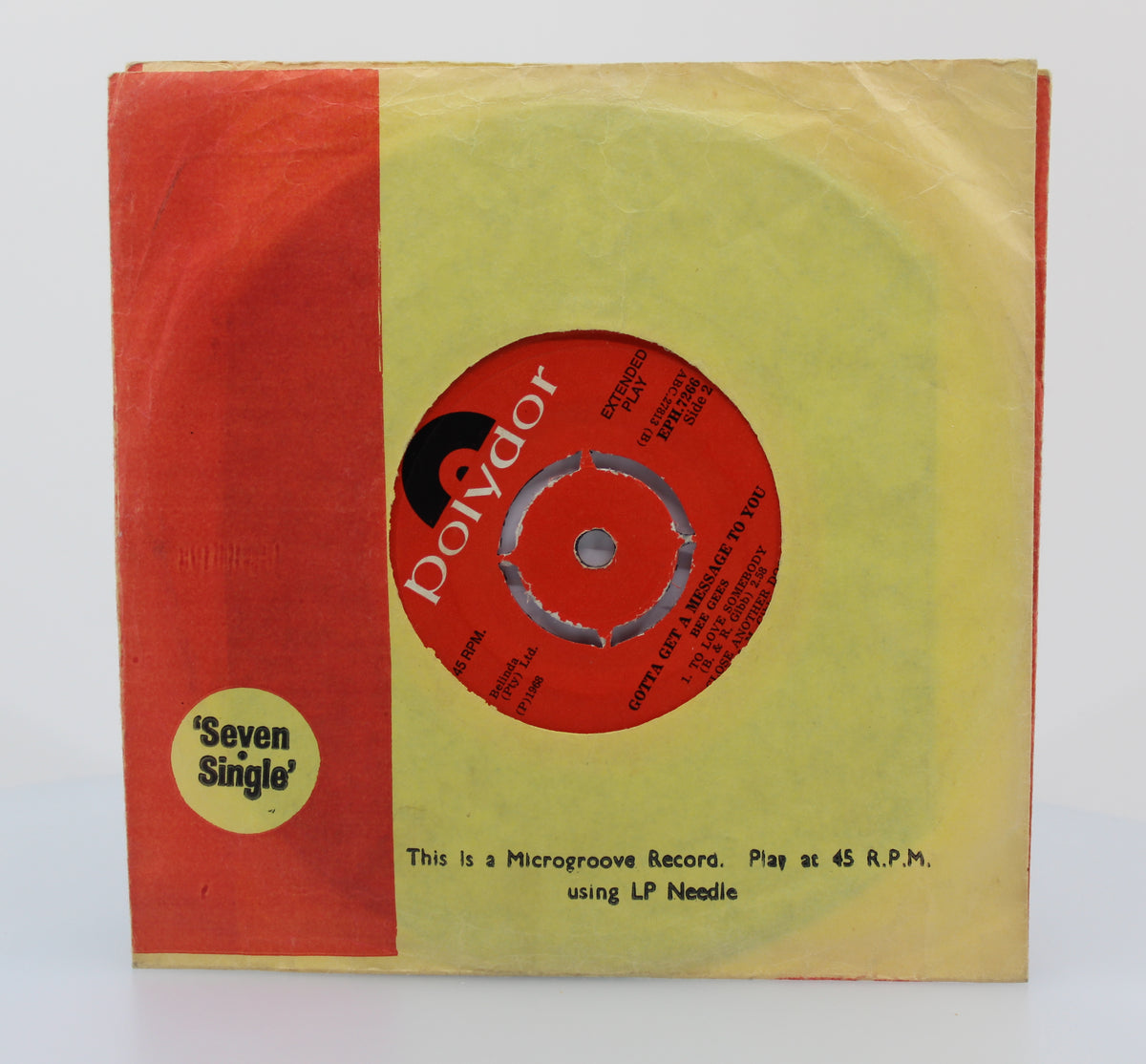 Bee Gees - Gotta Get A Message To You, Vinyl 7&quot; EP 45rpm,