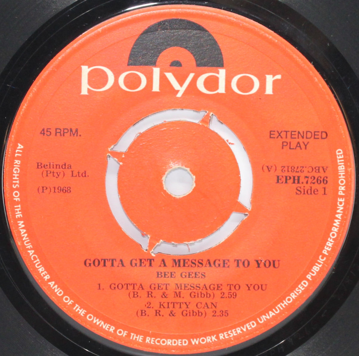 Bee Gees - Gotta Get A Message To You, Vinyl 7&quot; EP 45rpm,