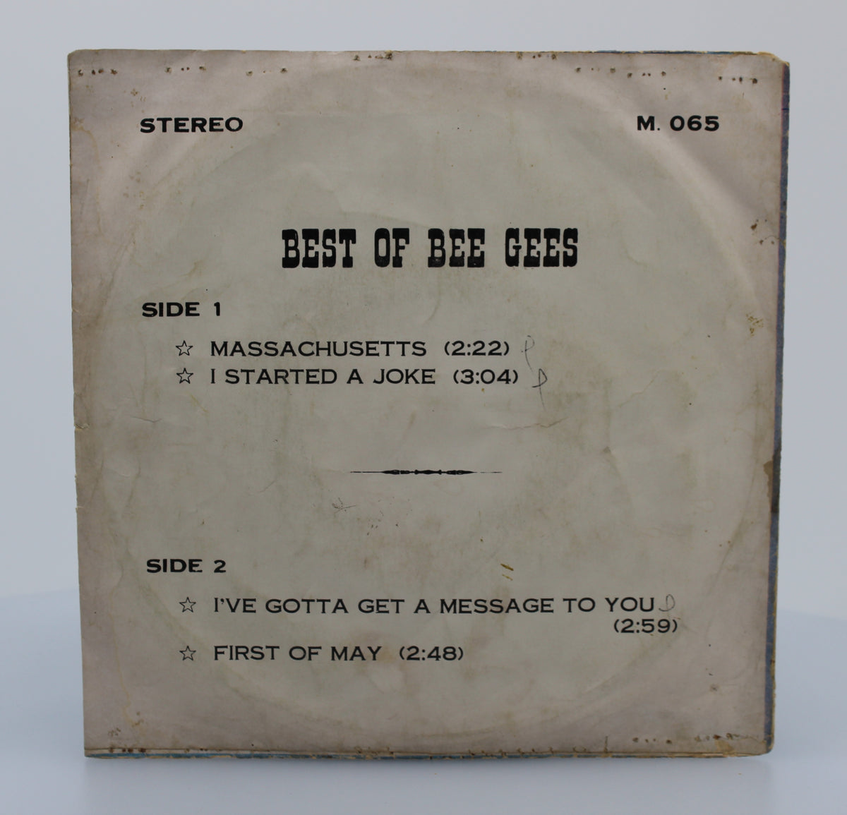 Bee Gees - Massachusetts, Vinyl 7&quot; EP 45rpm, Thailand