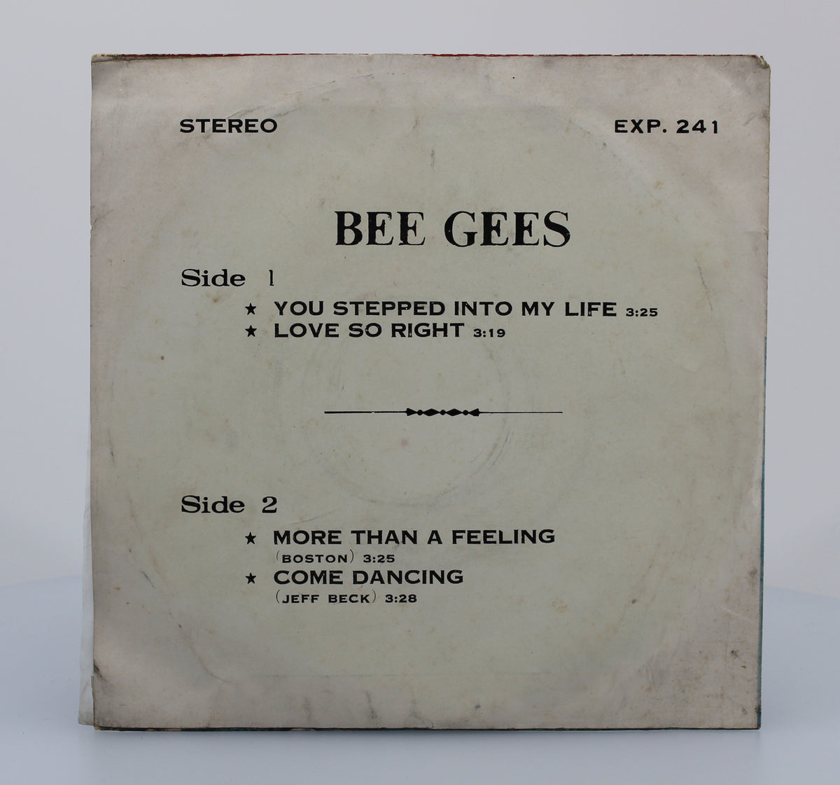 Bee Gees - You Stepped Into My Life, and Various Artists, Vinyl 7&quot; EP 45rpm, Thailand