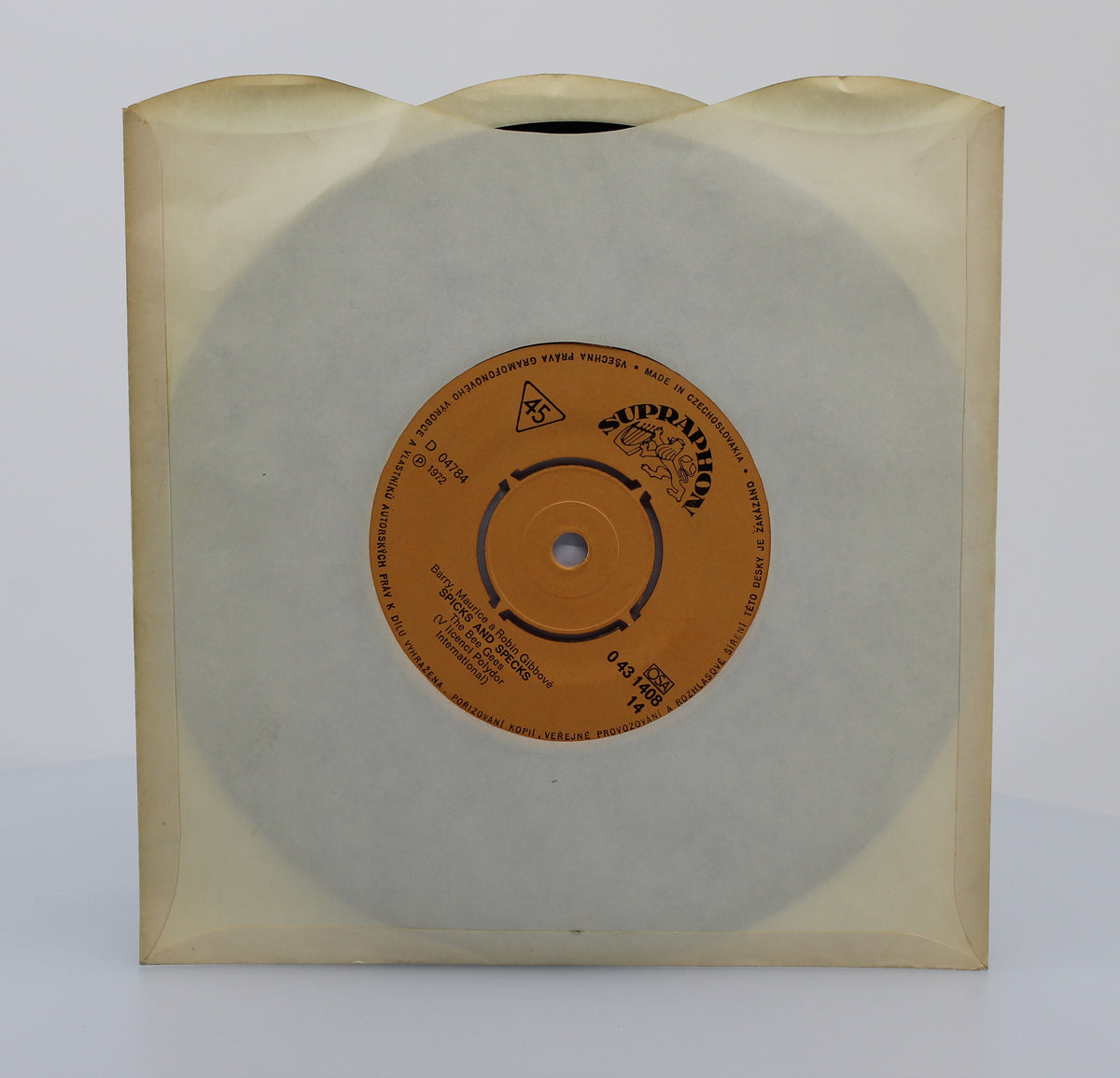 Bee Gees  ‎– Massachusetts, Vinyl 7&quot; 45rpm, Czechoslovakia 1973