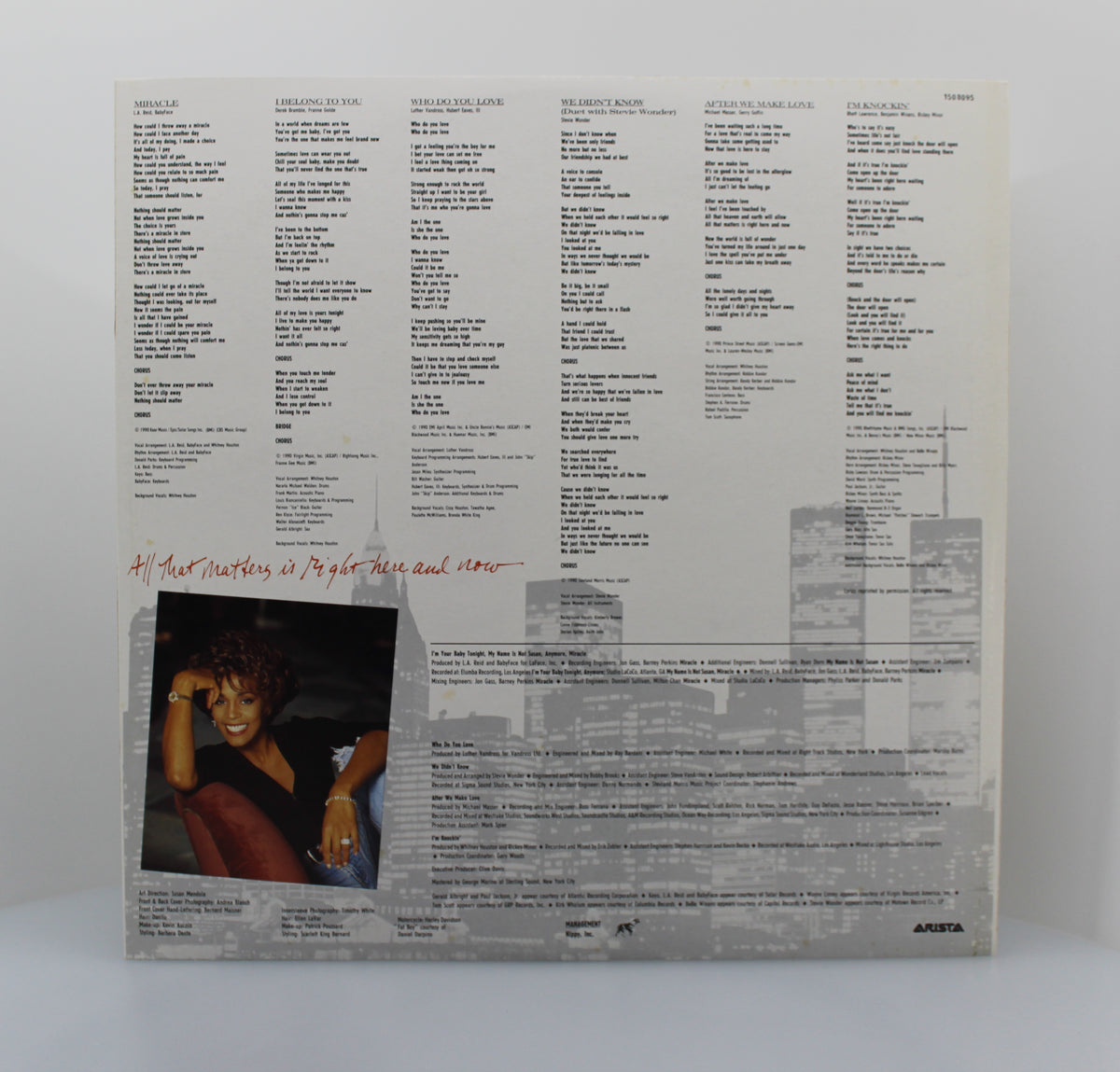 Whitney Houston, I&#39;m Your Baby Tonight, Vinyl Album (33⅓rpm), Brazil 1990 (LP 1652)