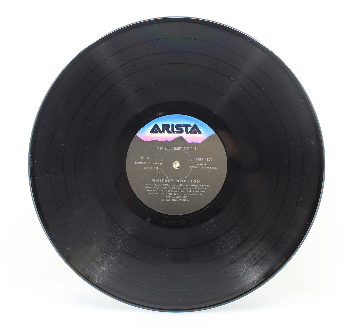 Whitney Houston – I&#39;m Your Baby Tonight, Vinyl, LP, Album (33⅓ rpm), Bolivia 1991