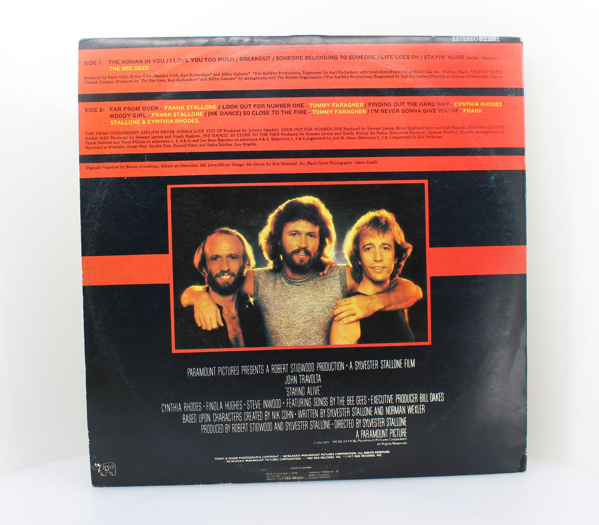 Bee Gees - Staying Alive, Vinyl (33⅓ rpm), Uruguay 1983
