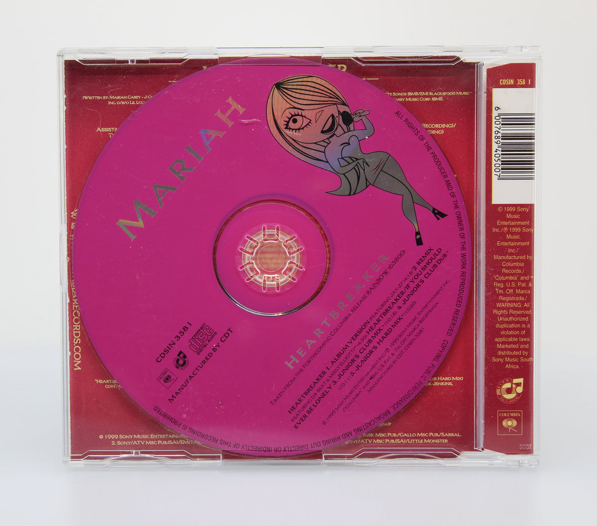Mariah Carey – Heartbreaker, CD Maxi, South Africa 1999 (CD 590)