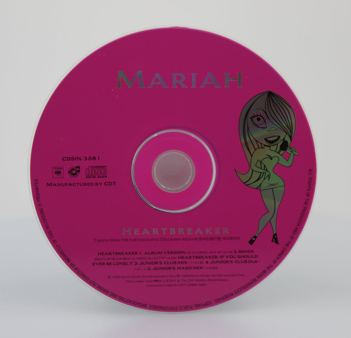 Mariah Carey – Heartbreaker, CD Maxi, South Africa 1999 (CD 590)