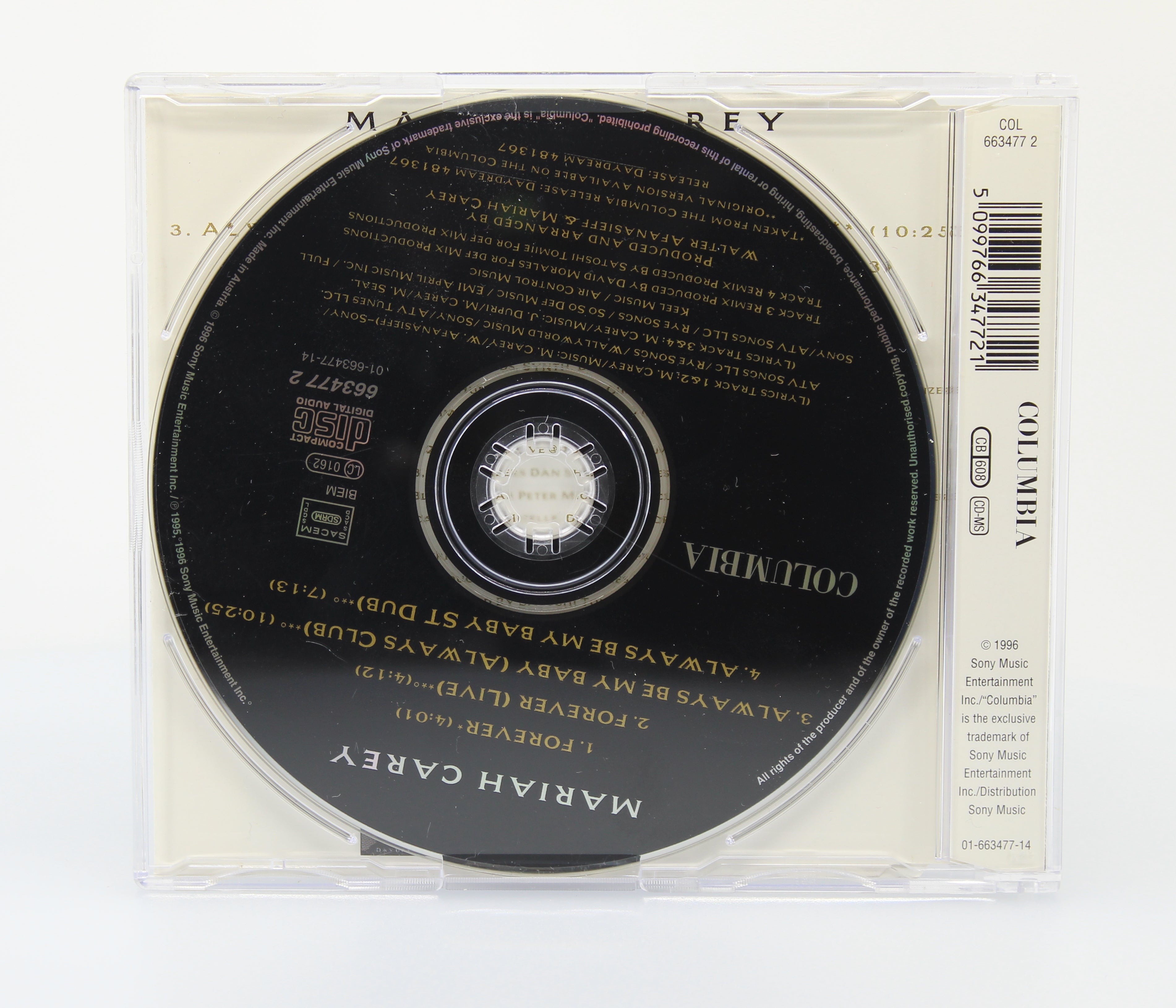 Mariah Carey ‎– Forever, CD Maxi, Europe 1996 - preciousvinyl