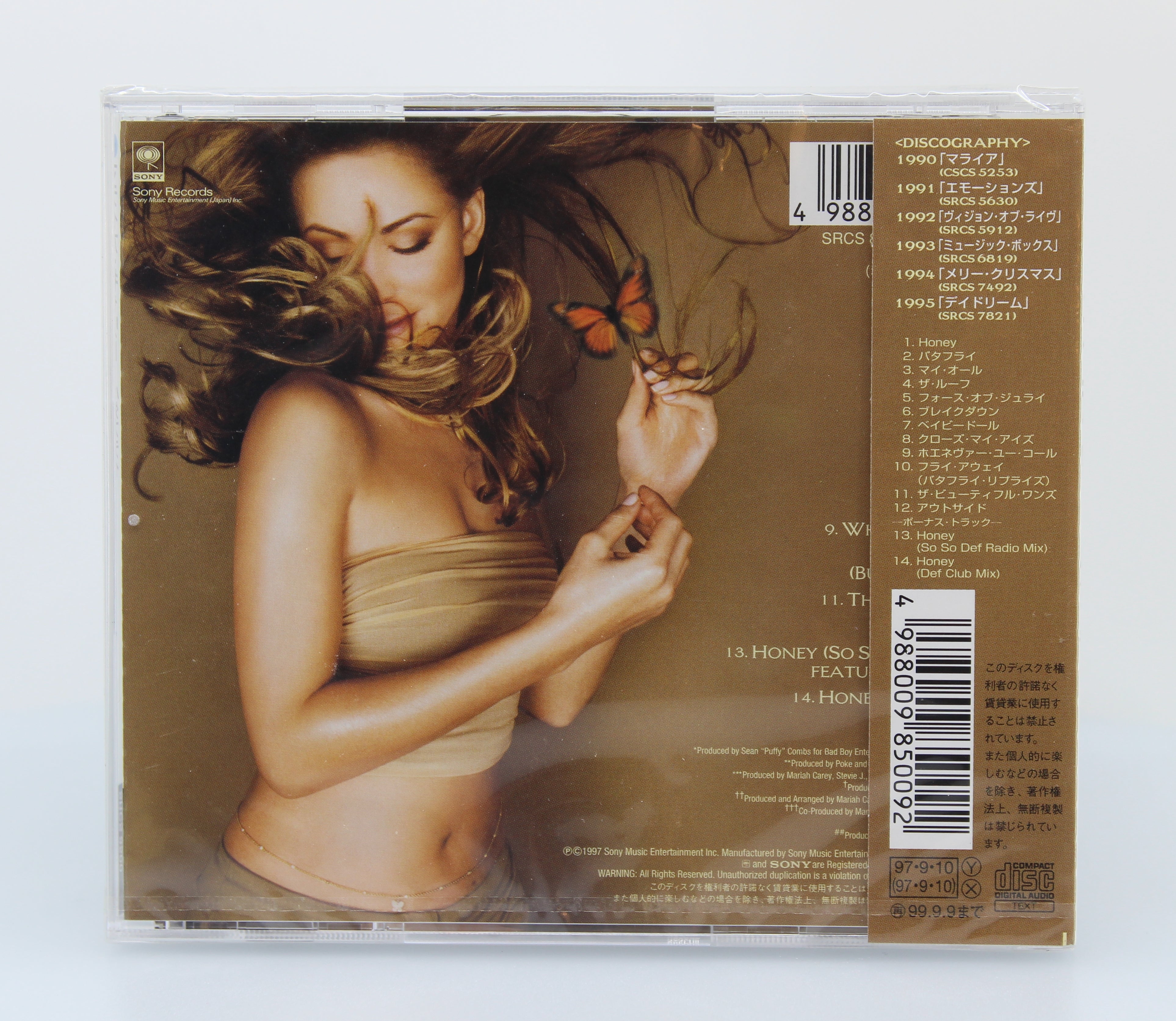 Mariah Carey – Butterfly, CD Album, Japan 1997(CD 605