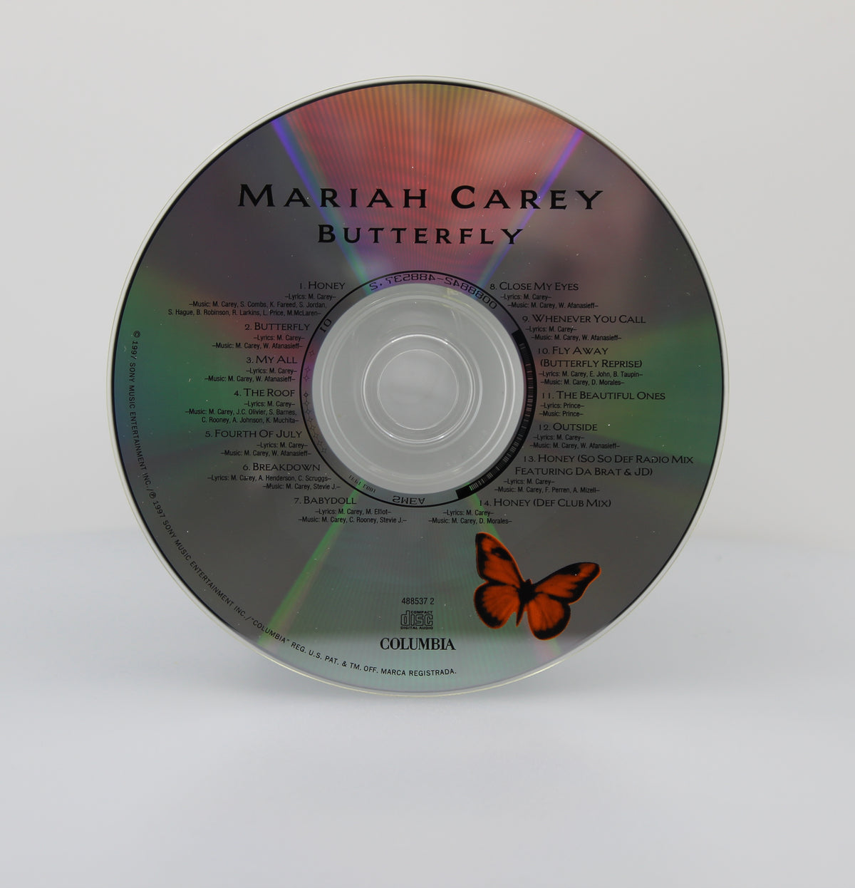Mariah Carey ‎– Butterfly, CD Album, Australia 1997