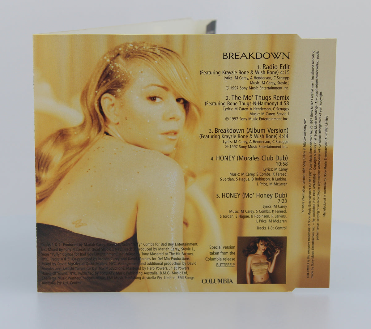 Mariah Carey Featuring Bone Thugs-N-Harmony – Breakdown, CD Maxi, Australia 1997