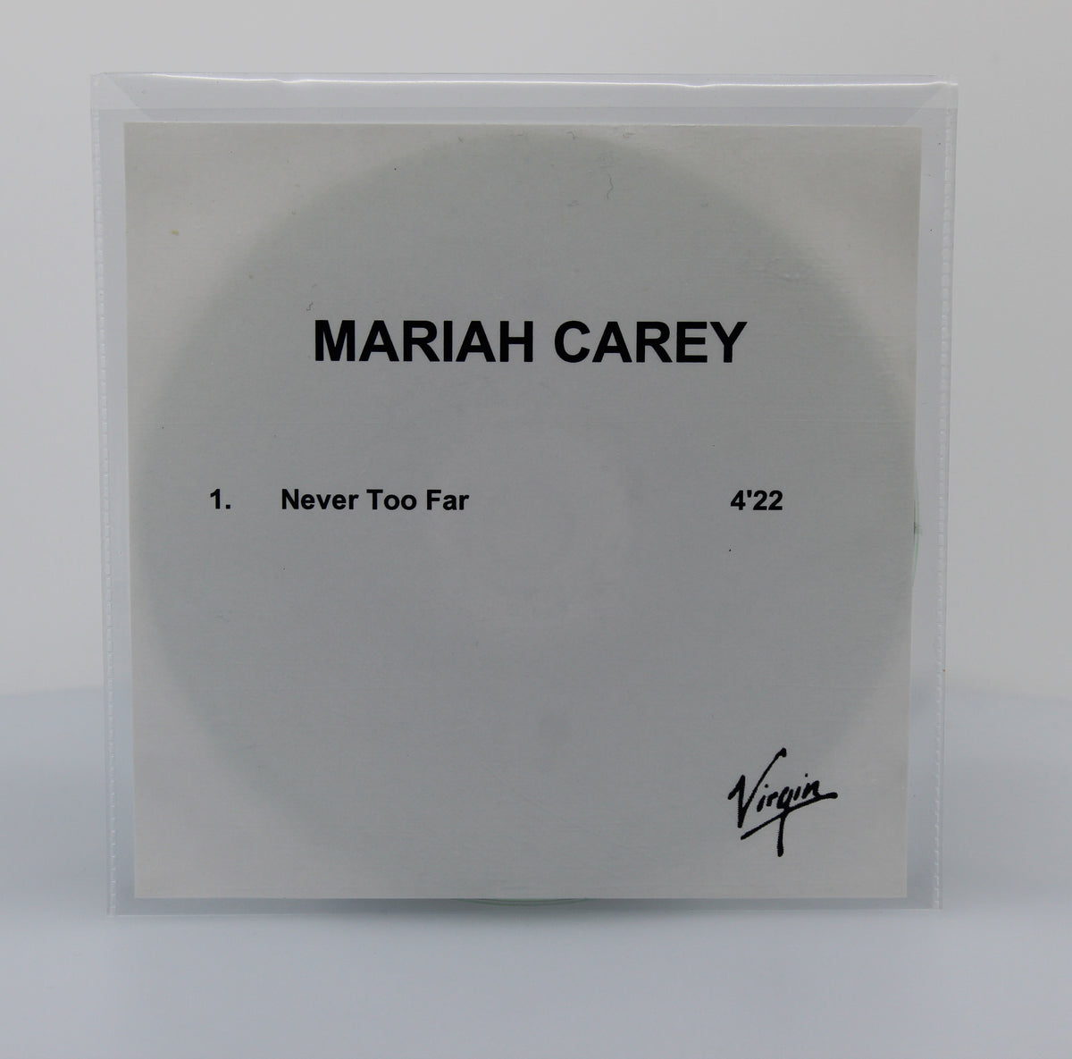 Mariah Carey ‎– Never Too Far, CDr Single PROMO, Europe 2001