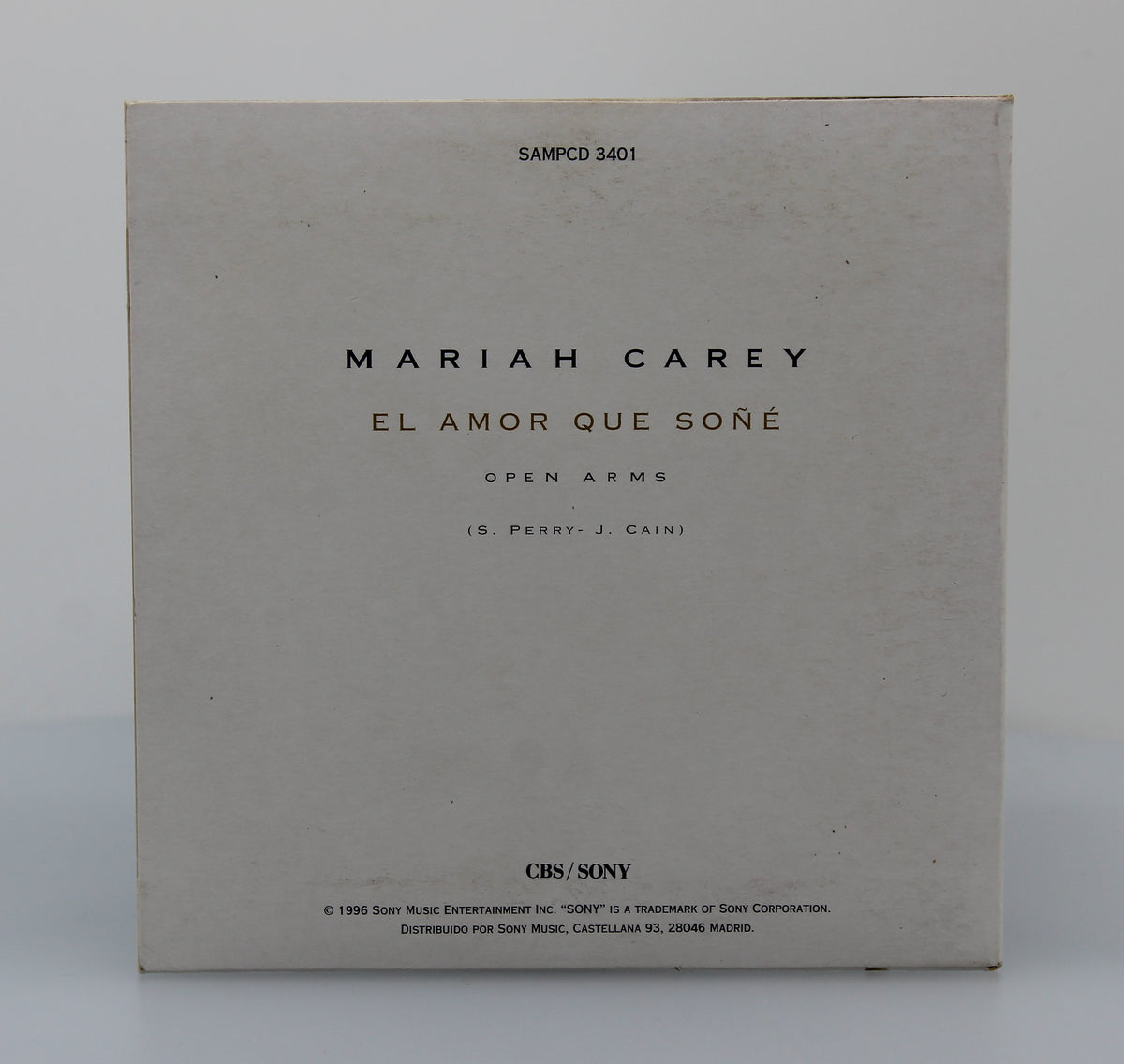 Mariah Carey – El Amor Que Soñé (Open Arms), CD Single, Spain 1996 (CD 612)