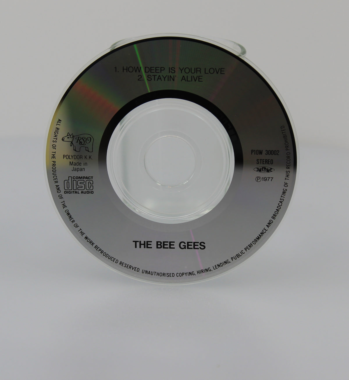 The Bee Gees – How Deep Is Your Love / Stayin&#39; Alive, Mini CD Single PROMO Version, Japan 1988 (CD 618)