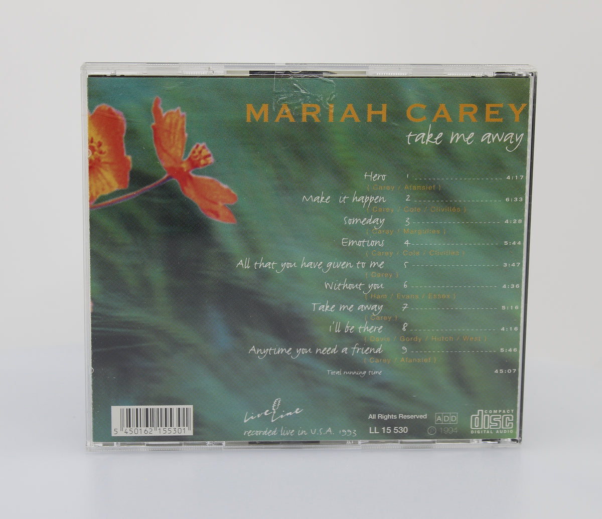 Mariah Carey Take Me Away, CD Album Bootleg, Germany 1993