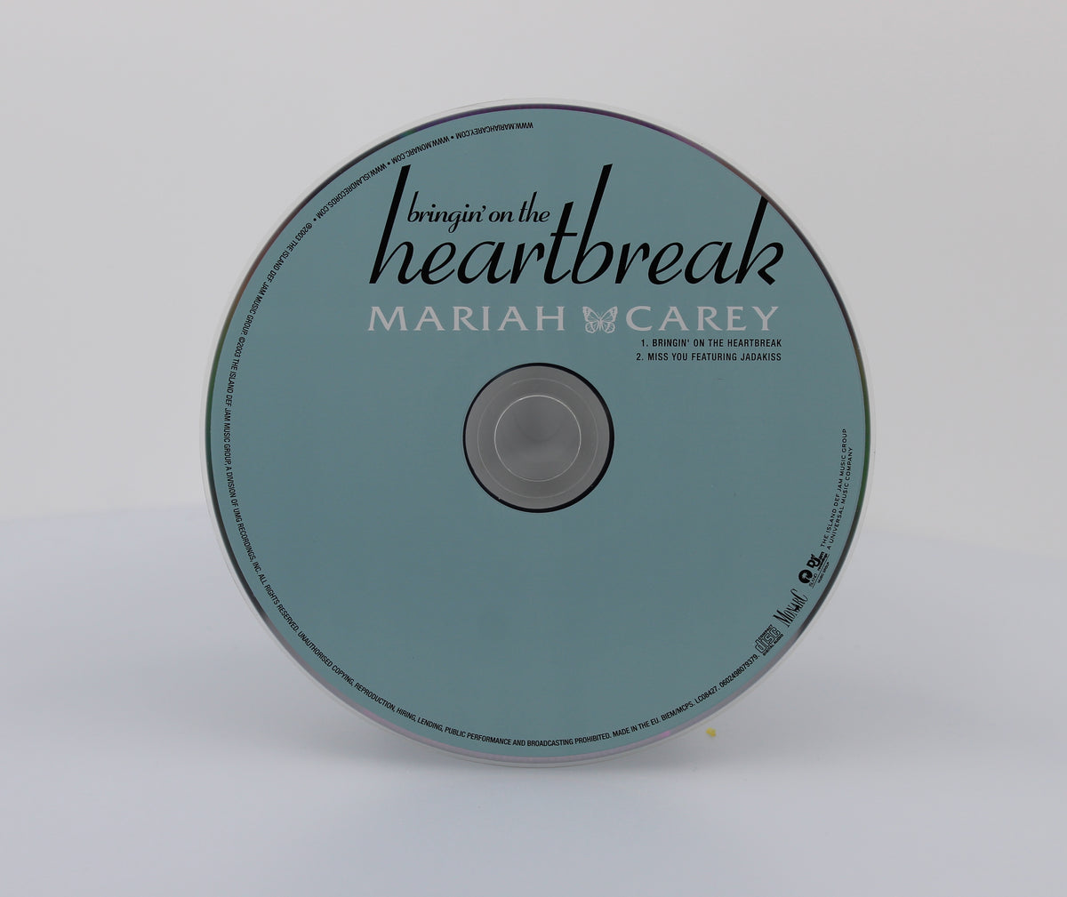 Mariah Carey, Bringin&#39; On The Heartbreak, CD Single, Europe 2003 (CD 633)
