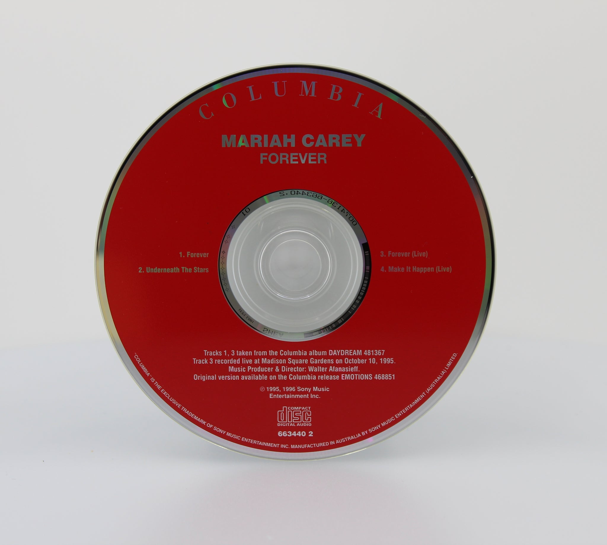MARIAH CAREY / FOREVER CD シングル 北欧向け-