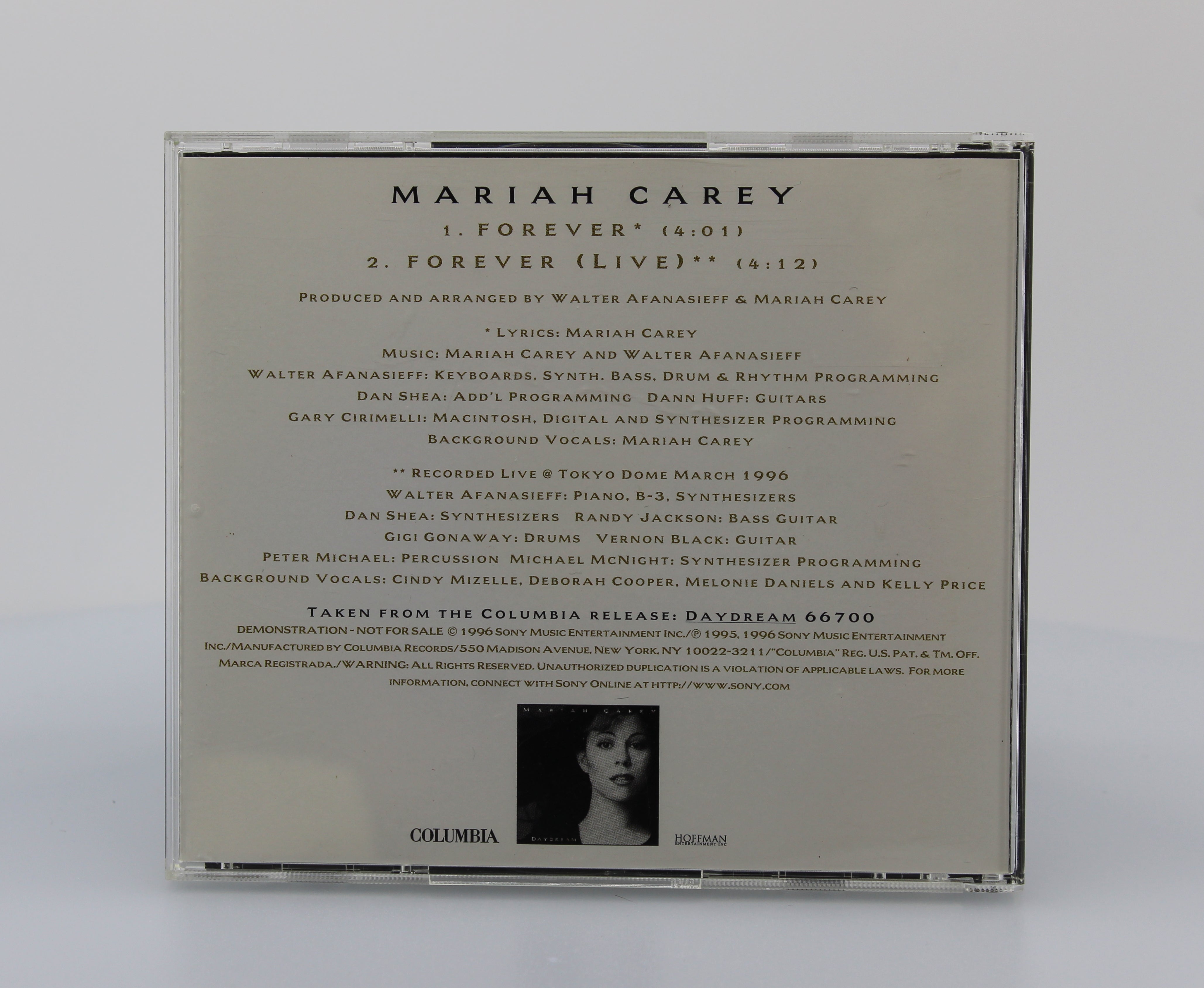 Mariah Carey, Forever, CD Single Promo, US 1996 (CD 650