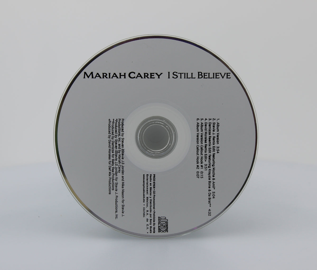 Mariah Carey, I Still Believe, CD Single Promo, Mexico 1999 (CD 654)