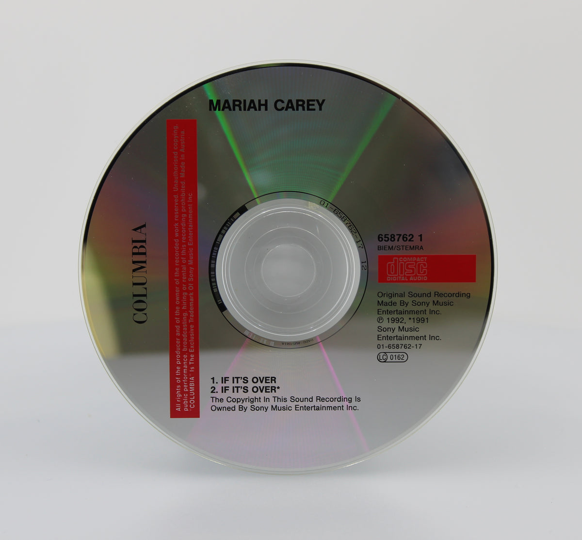 Mariah Carey, If It&#39;s Over MTV Unplugged, Netherlands 1992 (CD 657)