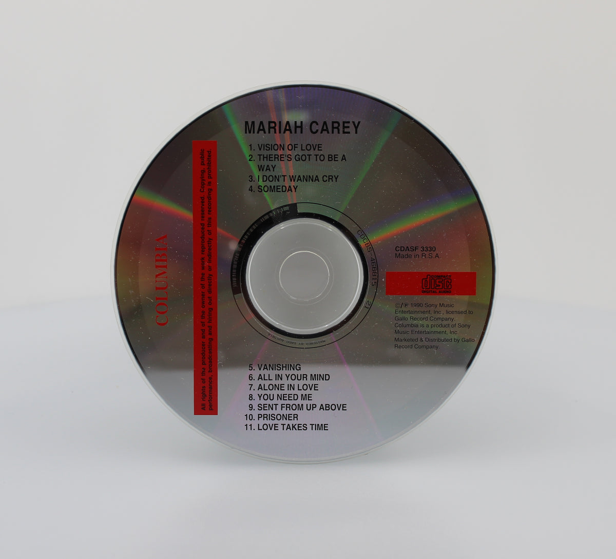 Mariah Carey, Mariah Carey, Cd Album, South Africa 1990 (CD 665)