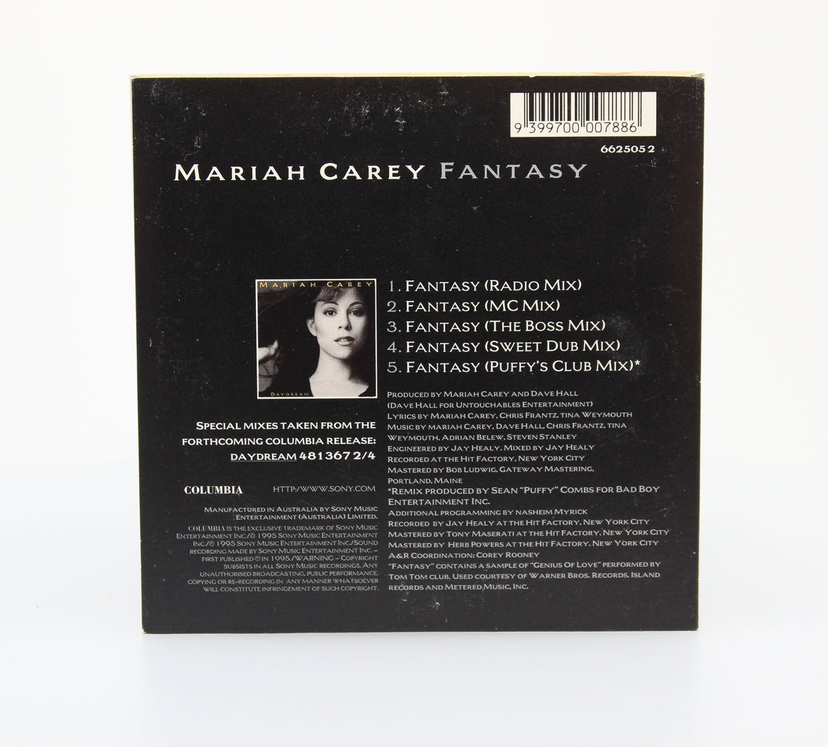Mariah Carey, Fantasy, CD Single, Australia 1995 (CD 678)