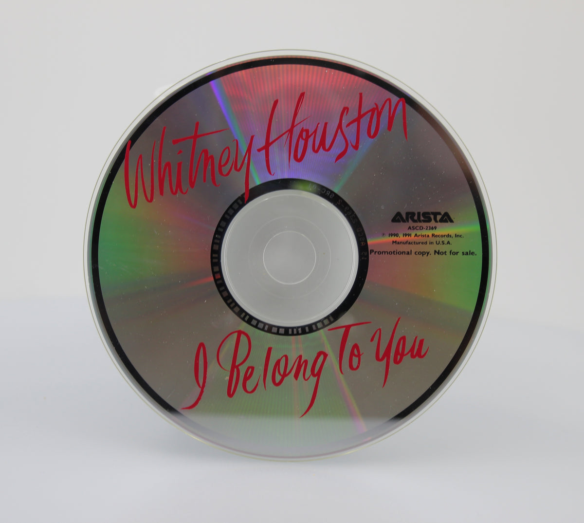 Whitney Houston , I Belong To You, CD Single Promo, US 1991 (CD 686)